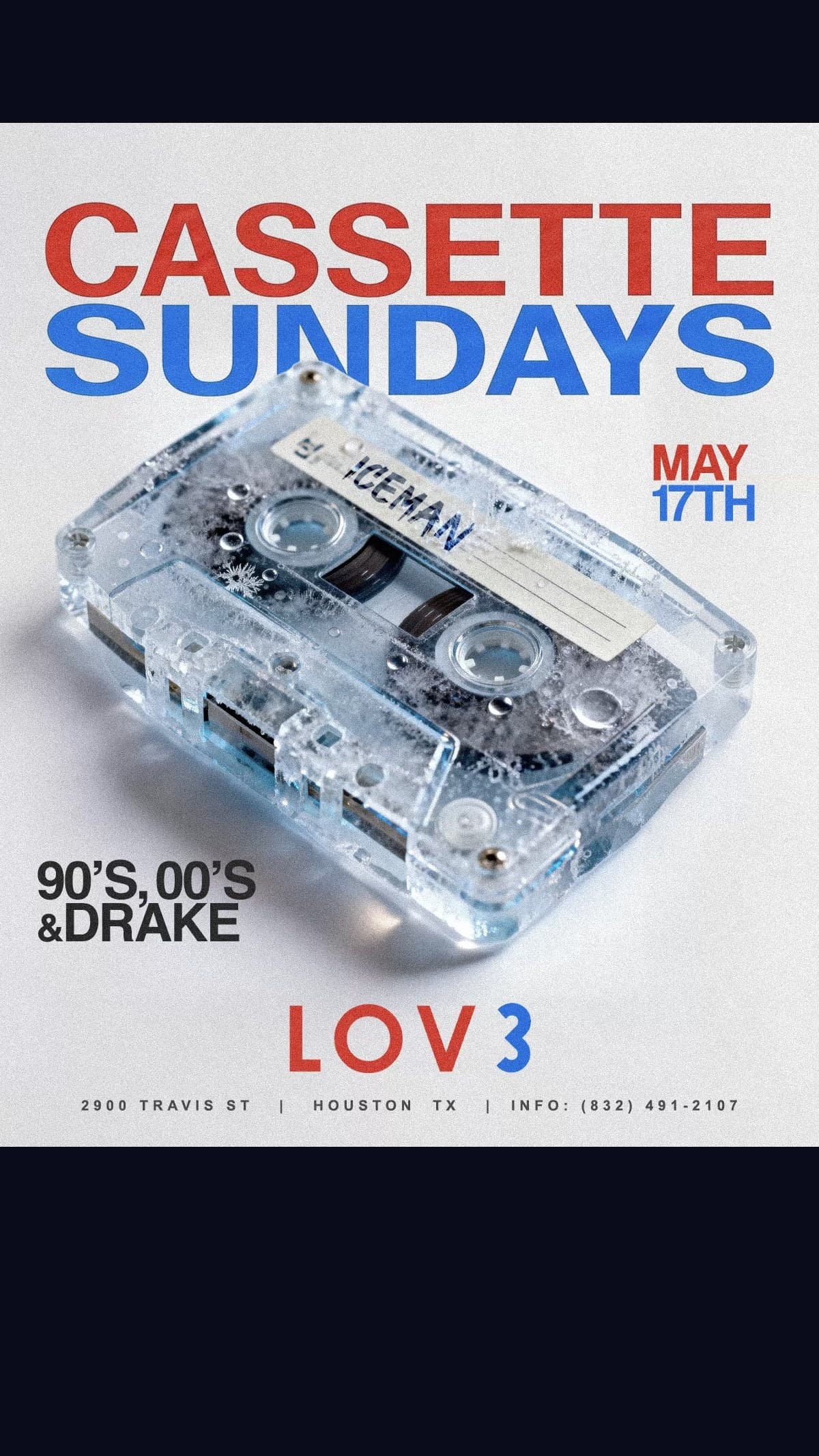 Cassette Sundays — Iceman, May 17th