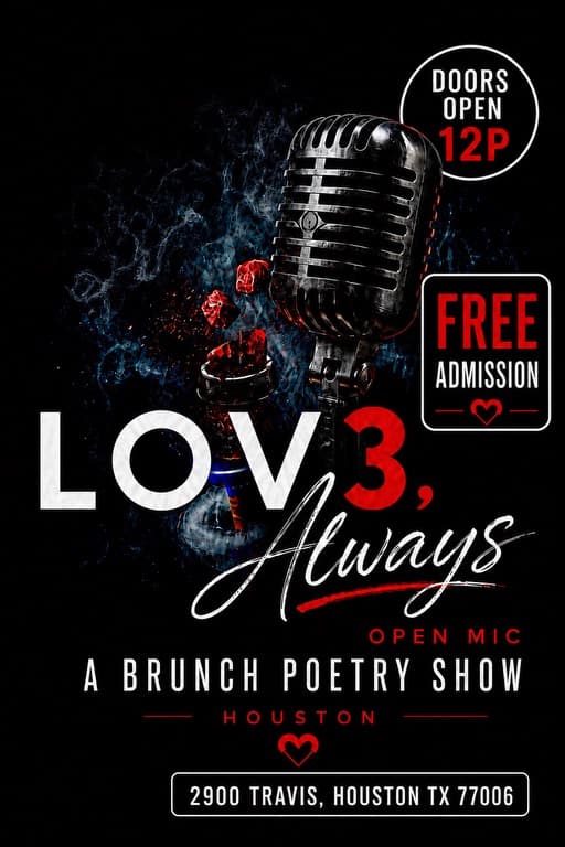 LOV3 Always Saturdays — poetry, spoken word, music, storytelling